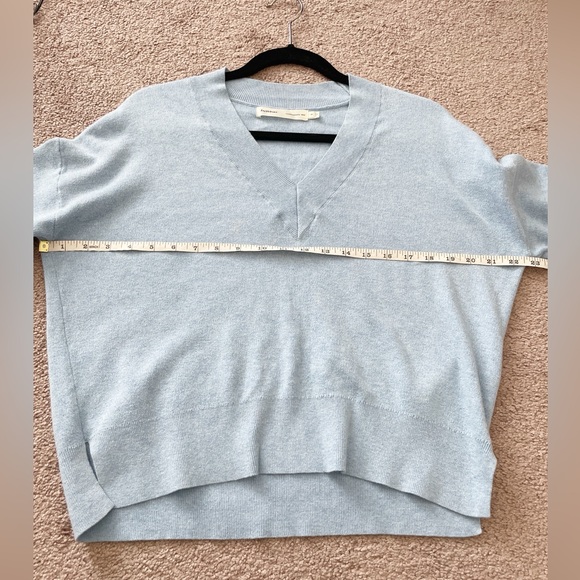InWear Tenley V neck Pullover Sweater in Blue Size Small - Picture 13 of 13